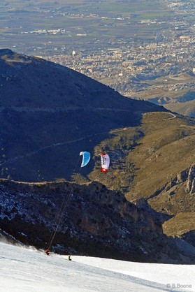 snowkite en sierra nevada (espagne) - j.josserand et f.ingrosso