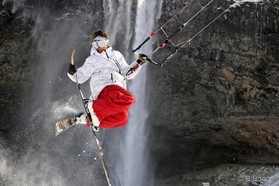 Jérome Josserand - snowkite en Islande
