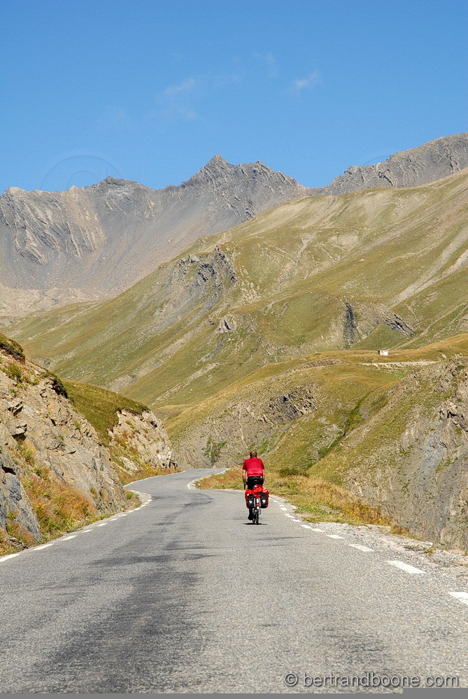cyclisme au col du galibier-hautes alpes-France