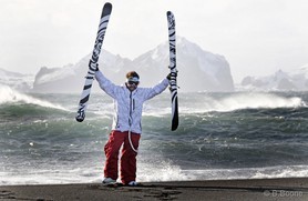 Jérome Josserand - snowkite en Islande