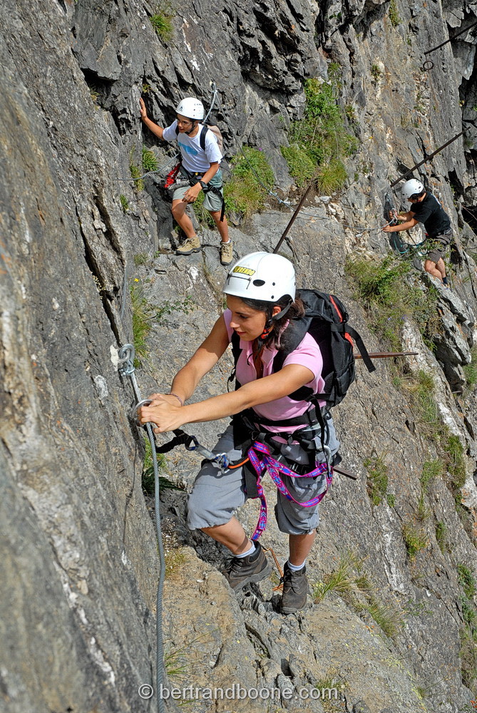 via ferrata - mines du grand clôt - la grave - haute romanche