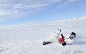 Jérome Josserand - snowkite en Islande