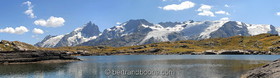 lac noir et massif de La Meije - hautes alpes - France