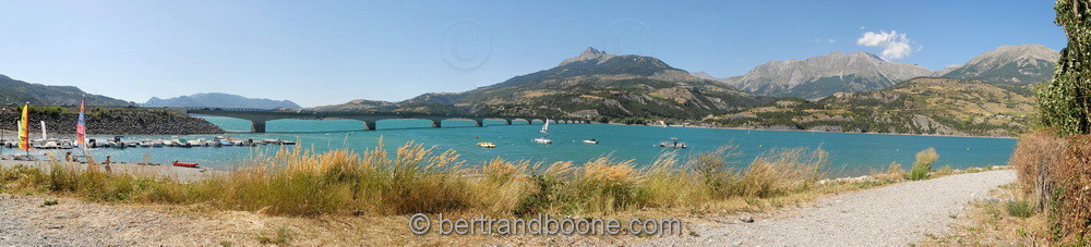 panorama - lac de serre-ponçon - hautes alpes - Fr