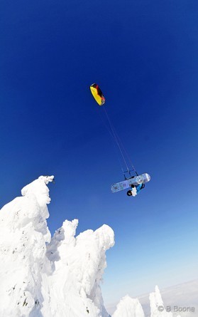 Johann Civel - Snowkite en Bosnie - Jahorina