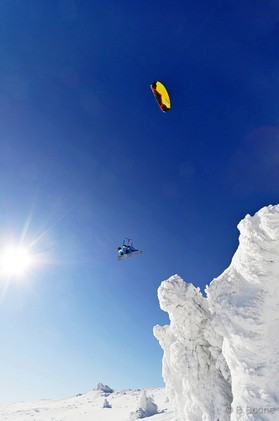 Johann Civel - Snowkite en Bosnie - Jahorina