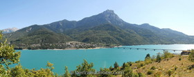 panorama - lac de serre-ponçon - hautes alpes - Fr