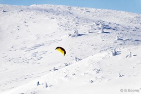 Johann Civel - Snowkite en Bosnie - Jahorina