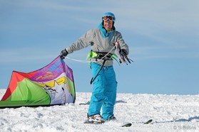 Fabio Ingrosso - snowkite en Macedonia - Popova Shapka