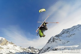 Laurent Sublet - Snowkite Masters 2012 - col du Lautaret (05) France