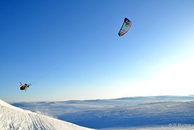 Bjorn Kaupang-Snowkite-Haugastol-Norway