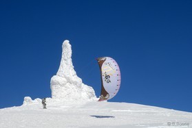 fabio ingrosso - snowkite en Grece - kaimaktsalan