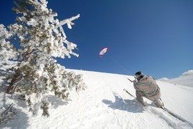fabio ingrosso - snowkite en Grece - kaimaktsalan