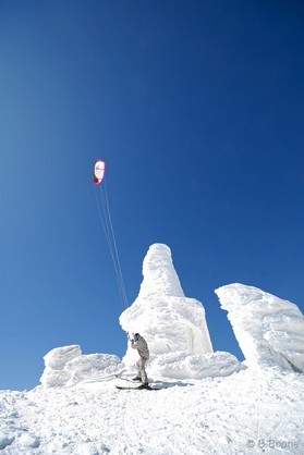 fabio ingrosso - snowkite en Grece - kaimaktsalan
