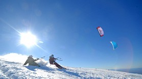 snowkite en sierra nevada (espagne) - j.josserand et f.ingrosso