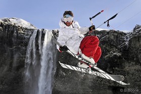 Jérome Josserand - snowkite en Islande