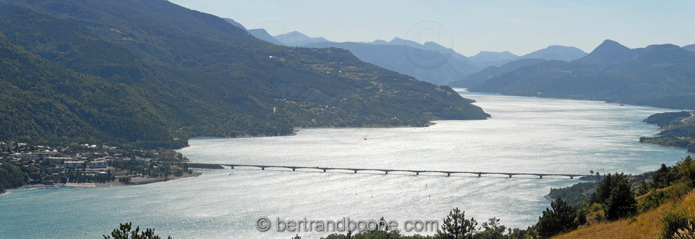 panorama - lac de serre-ponçon - hautes alpes - Fr