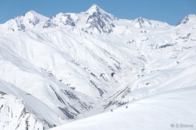 Fabio Ingrosso et Johann Civel - snowkite en Georgie