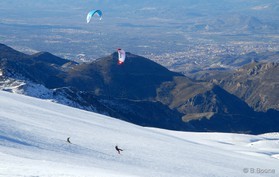 snowkite en sierra nevada (espagne) - j.josserand et f.ingrosso