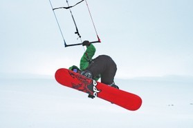 Matt Blanchard-snowkite en Norvege 2006