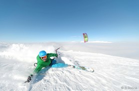 Fabio Ingrosso - snowkite en Macedonia - Popova Shapka