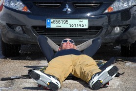 Fabio Ingrosso - snowkite au Liban