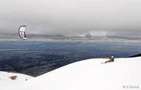 Fabio Ingrosso - Monts Jura - snowkite en Suisse