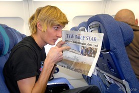 Romain Luppi - snowkite au Liban