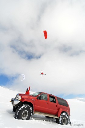 Jérome Josserand - snowkite en Islande