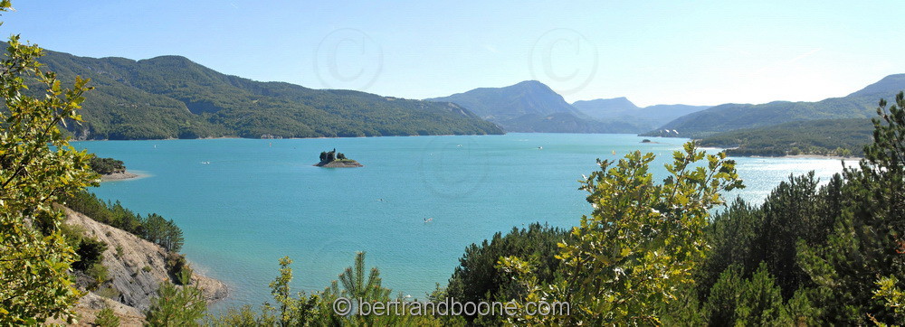 panorama - lac de serre-ponçon - hautes alpes - Fr