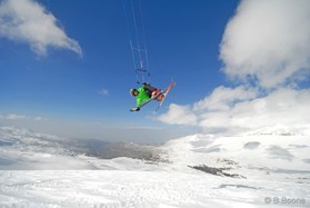 Johann Civel - snowkite au Liban