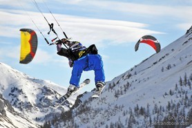 Alex Robin - Snowkite Masters 2012 - col du Lautaret (05) France
