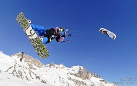 Alex Robin - Snowkite Masters 2012 - col du Lautaret (05) France