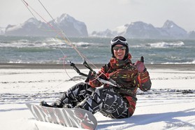 Guillaume Chastagnol - snowkite en Islande