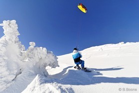 Johann Civel - Snowkite en Bosnie - Jahorina