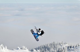 Johann Civel - Snowkite en Bosnie - Jahorina