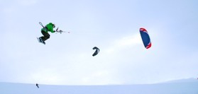 Matt Blanchard-snowkite en Norvege 2006