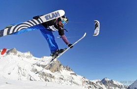 Alex Robin - Snowkite Masters 2012 - col du Lautaret (05) France
