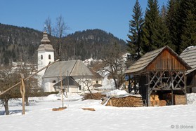 snowkite en Slovénie
