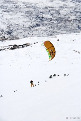 Fabio Ingrosso - snowkite au Liban