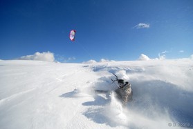 fabio ingrosso - snowkite en Grece - kaimaktsalan