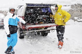 Snowkite en Bosnie - Johann Civel et Rado a Jahorina