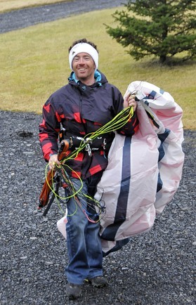 Jérome Josserand - snowkite en Islande