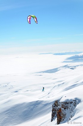 Fabio Ingrosso - snowkite en Macedonia - Popova Shapka