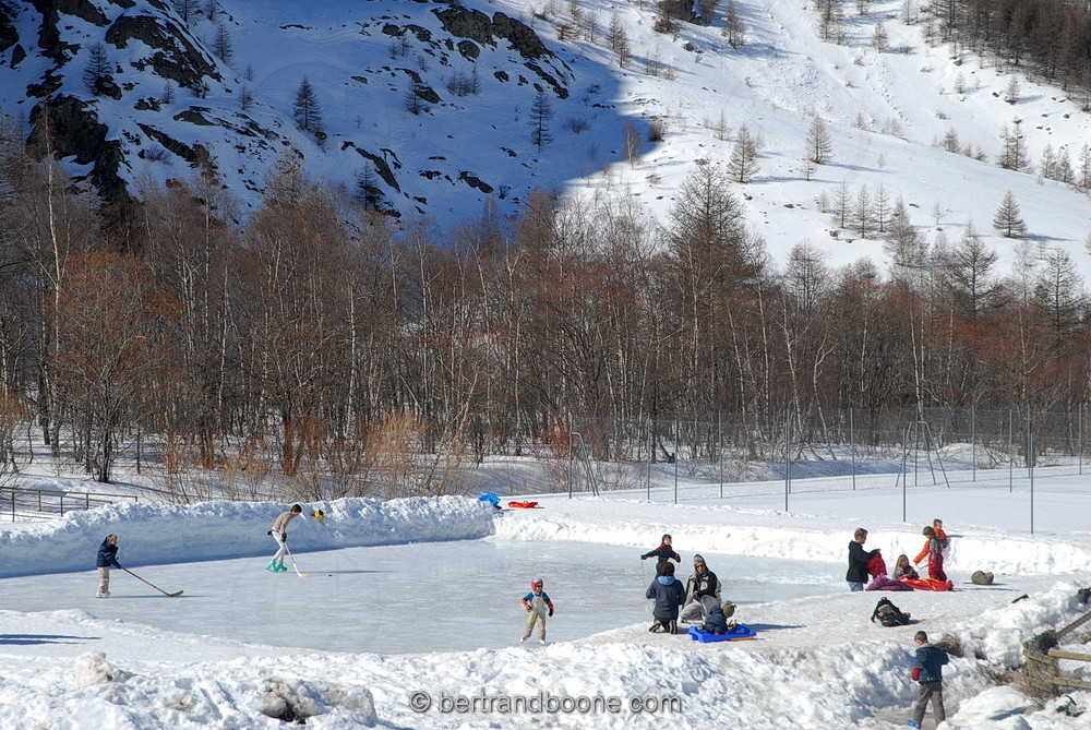 patinoire - le pied du col