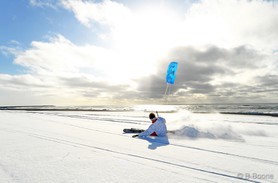 Jérome Josserand - snowkite en Islande