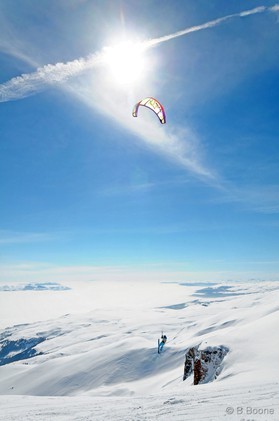 Fabio Ingrosso - snowkite en Macedonia - Popova Shapka