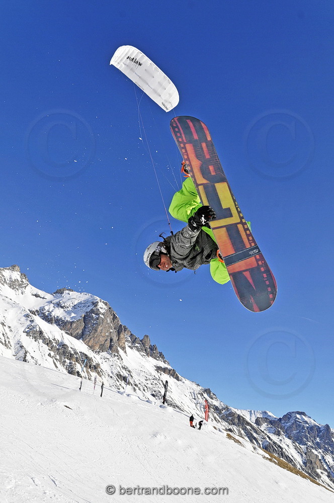 Amaury Couvreur - Snowkite Masters 2012 - col du Lautaret (05) France