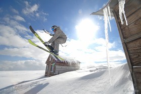 fabio ingrosso - snowkite en Grece - kaimaktsalan