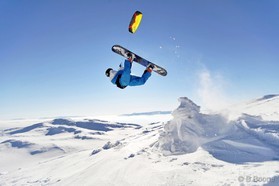 Johann Civel - Snowkite en Bosnie - Jahorina